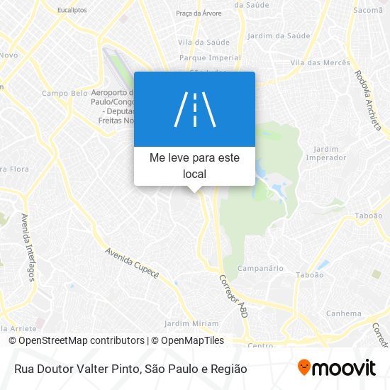 Rua Doutor Valter Pinto mapa