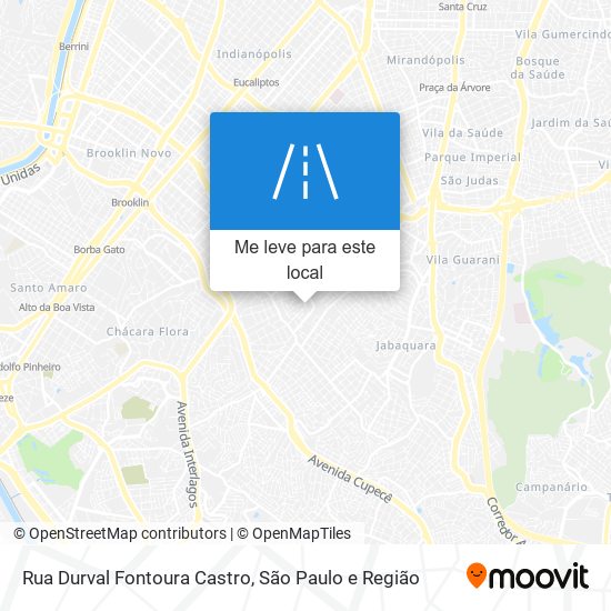 Rua Durval Fontoura Castro mapa