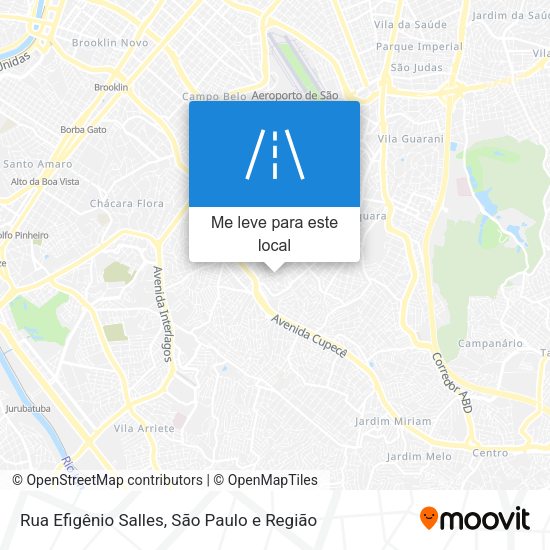 Rua Efigênio Salles mapa