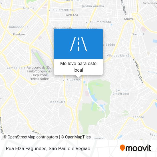 Rua Elza Fagundes mapa