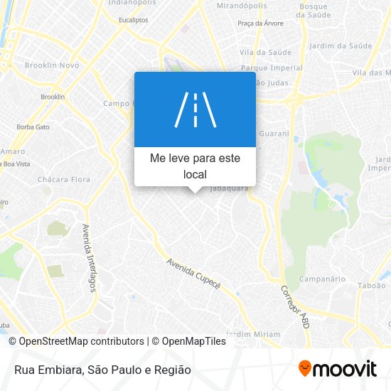 Rua Embiara mapa