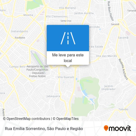 Rua Emília Sorrentino mapa