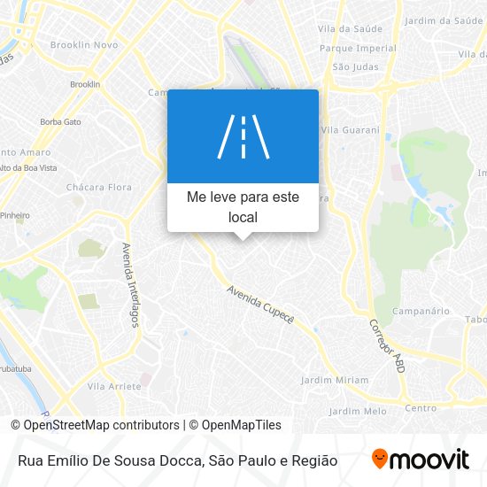 Rua Emílio De Sousa Docca mapa