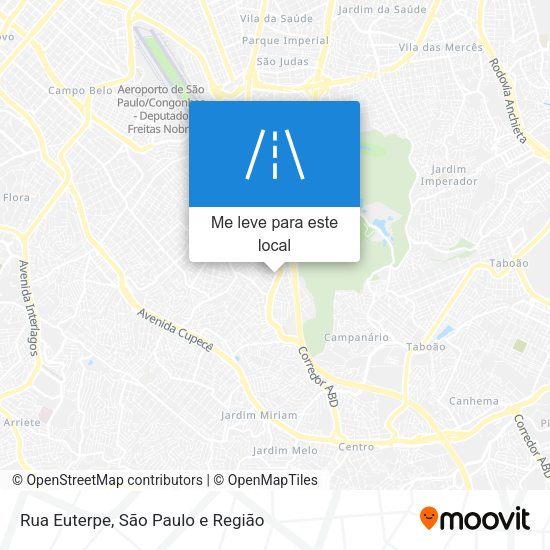 Rua Euterpe mapa