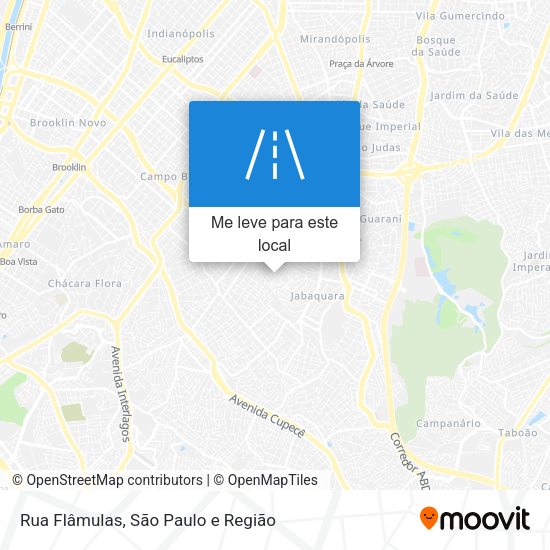 Rua Flâmulas mapa