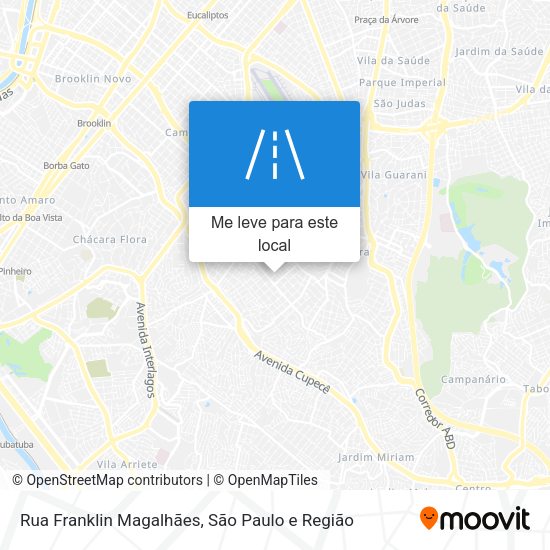 Rua Franklin Magalhães mapa