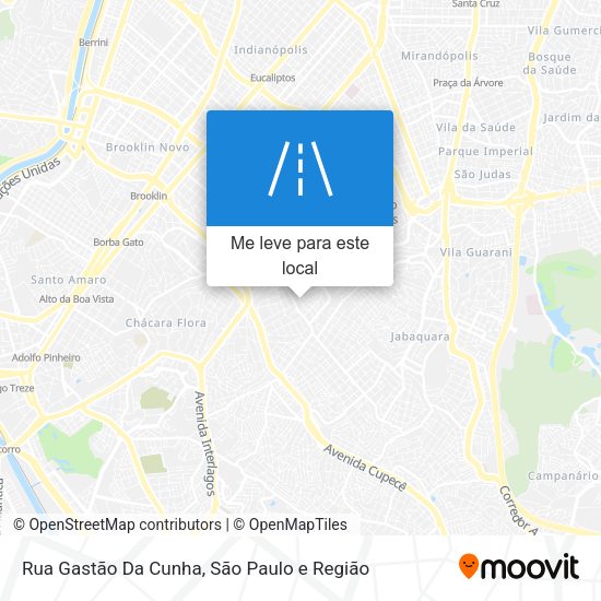 Rua Gastão Da Cunha mapa