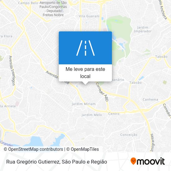 Rua Gregório Gutierrez mapa