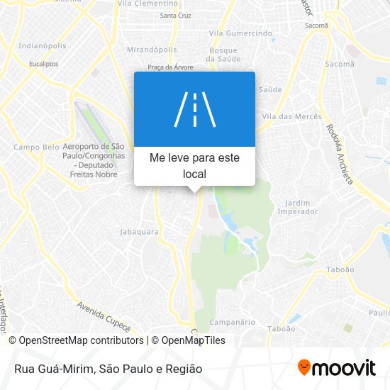 Rua Guá-Mirim mapa