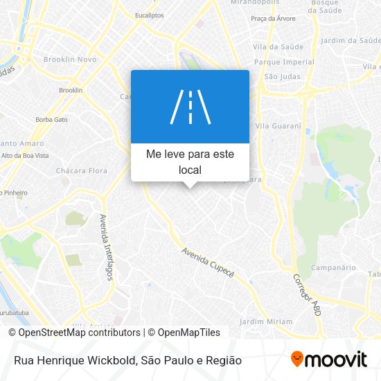 Rua Henrique Wickbold mapa