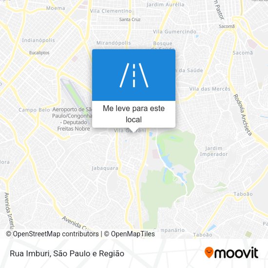 Rua Imburi mapa