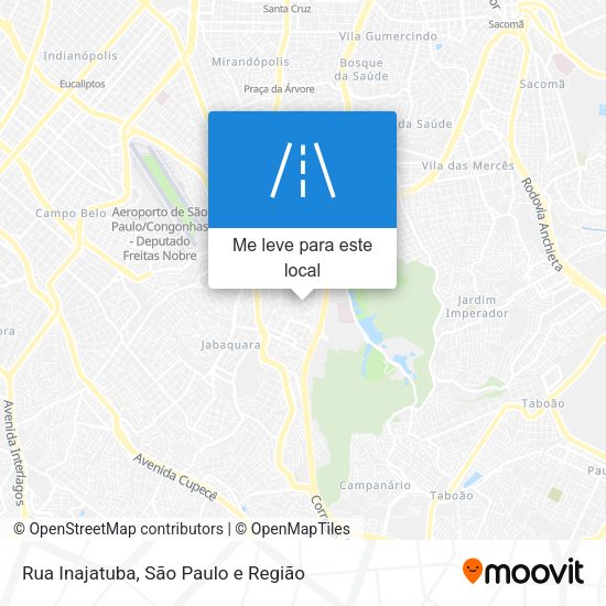 Rua Inajatuba mapa