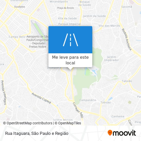 Rua Itaguara mapa