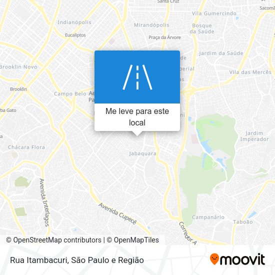 Rua Itambacuri mapa