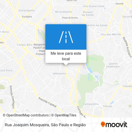 Rua Joaquim Mosqueira mapa