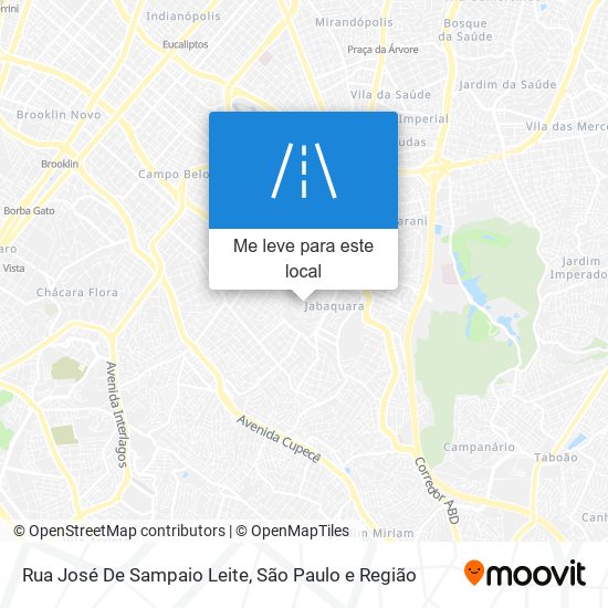 Rua José De Sampaio Leite mapa