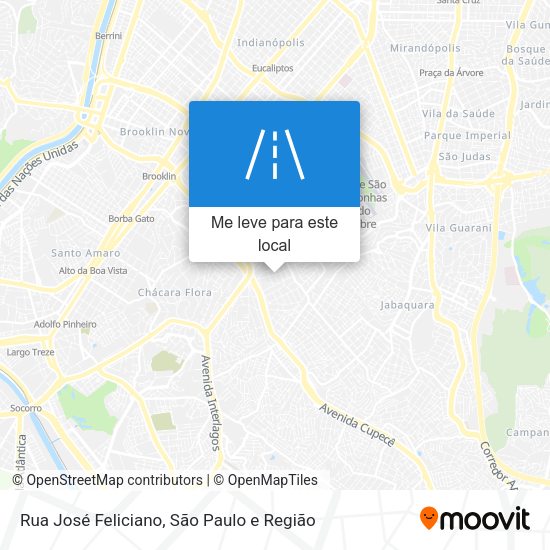 Rua José Feliciano mapa