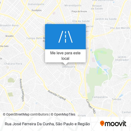 Rua José Ferreira Da Cunha mapa