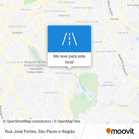 Rua José Fortes mapa