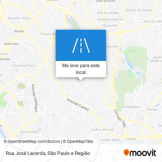 Rua José Lacerda mapa