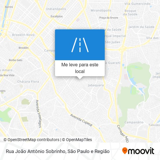 Rua João Antônio Sobrinho mapa