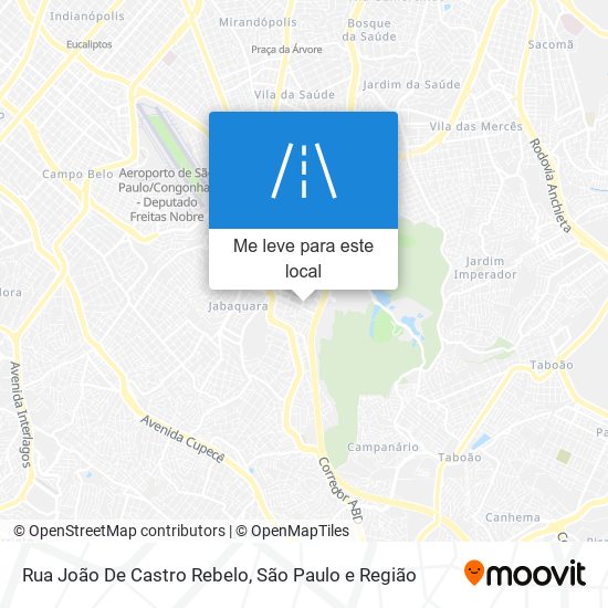 Rua João De Castro Rebelo mapa