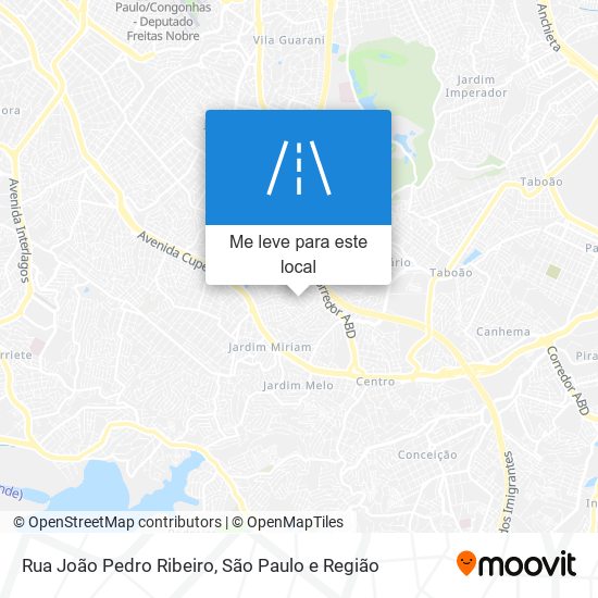 Rua João Pedro Ribeiro mapa