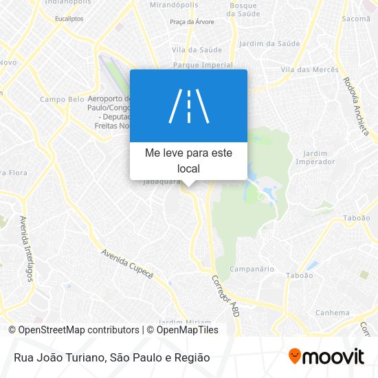 Rua João Turiano mapa