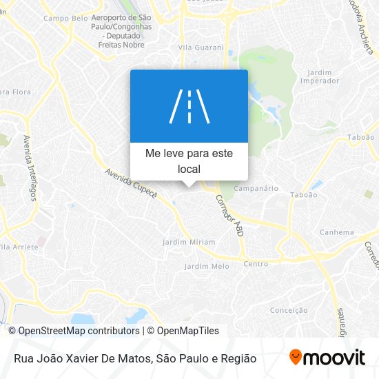 Rua João Xavier De Matos mapa