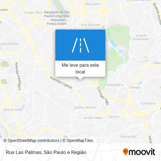 Rua Las Palmas mapa