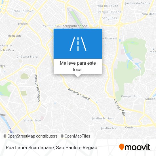 Rua Laura Scardapane mapa