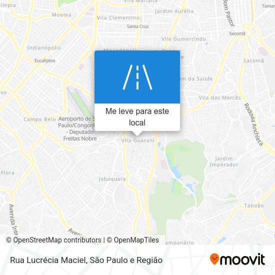 Rua Lucrécia Maciel mapa