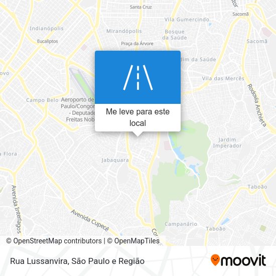 Rua Lussanvira mapa