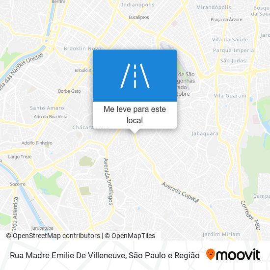 Rua Madre Emilie De Villeneuve mapa