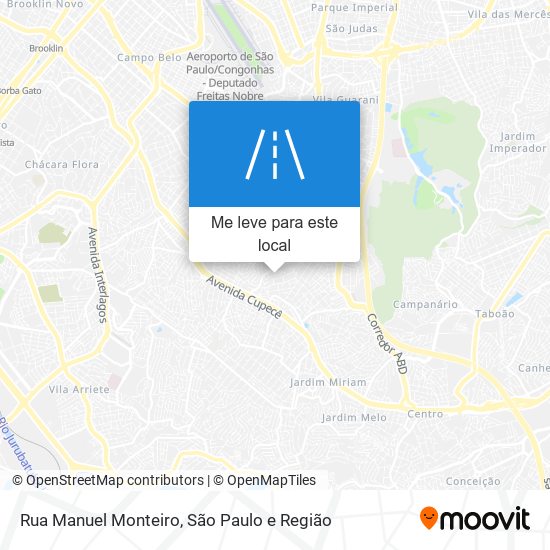 Rua Manuel Monteiro mapa