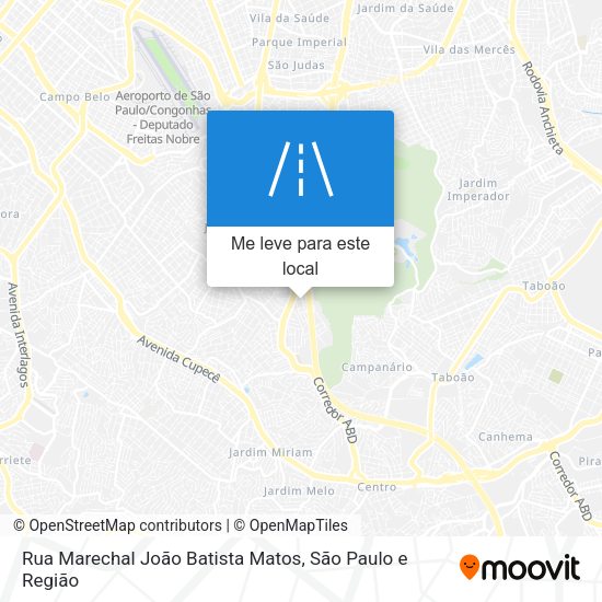 Rua Marechal João Batista Matos mapa