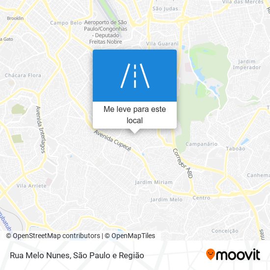 Rua Melo Nunes mapa