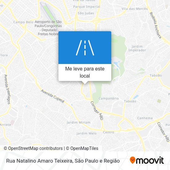 Rua Natalino Amaro Teixeira mapa