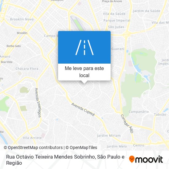 Rua Octávio Teixeira Mendes Sobrinho mapa