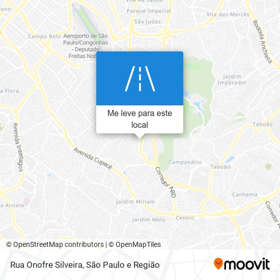 Rua Onofre Silveira mapa