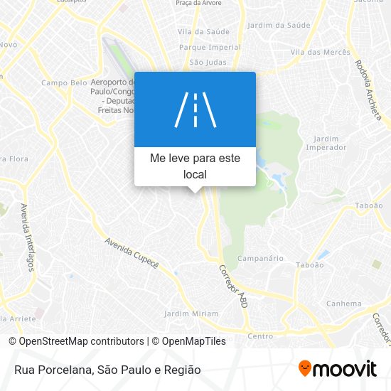 Rua Porcelana mapa