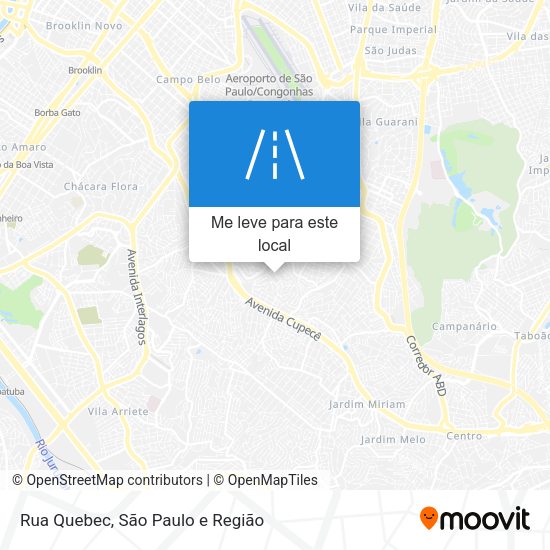 Rua Quebec mapa