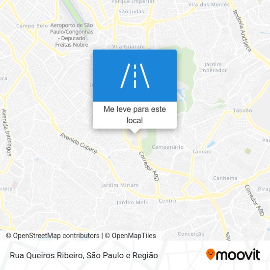 Rua Queiros Ribeiro mapa