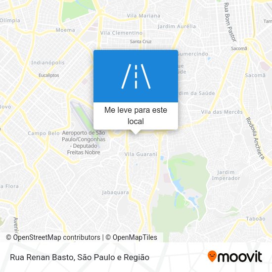 Rua Renan Basto mapa