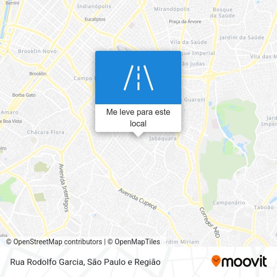 Rua Rodolfo Garcia mapa