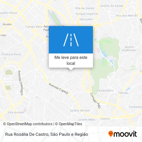 Rua Rosália De Castro mapa