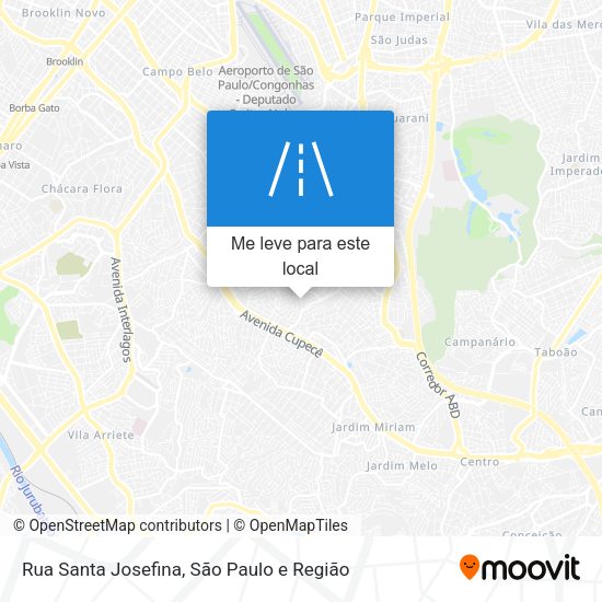 Rua Santa Josefina mapa