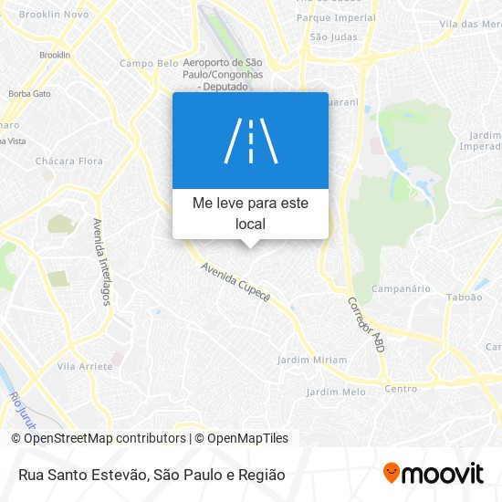 Rua Santo Estevão mapa