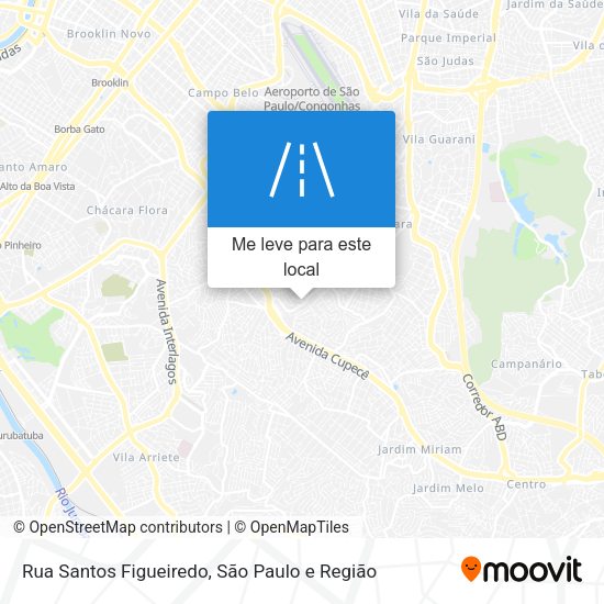 Rua Santos Figueiredo mapa