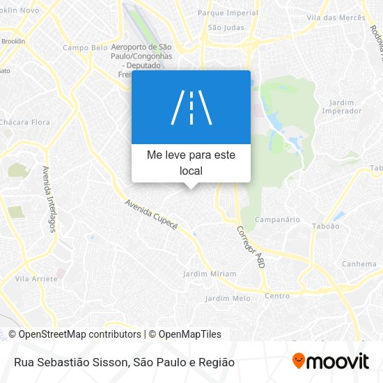 Rua Sebastião Sisson mapa